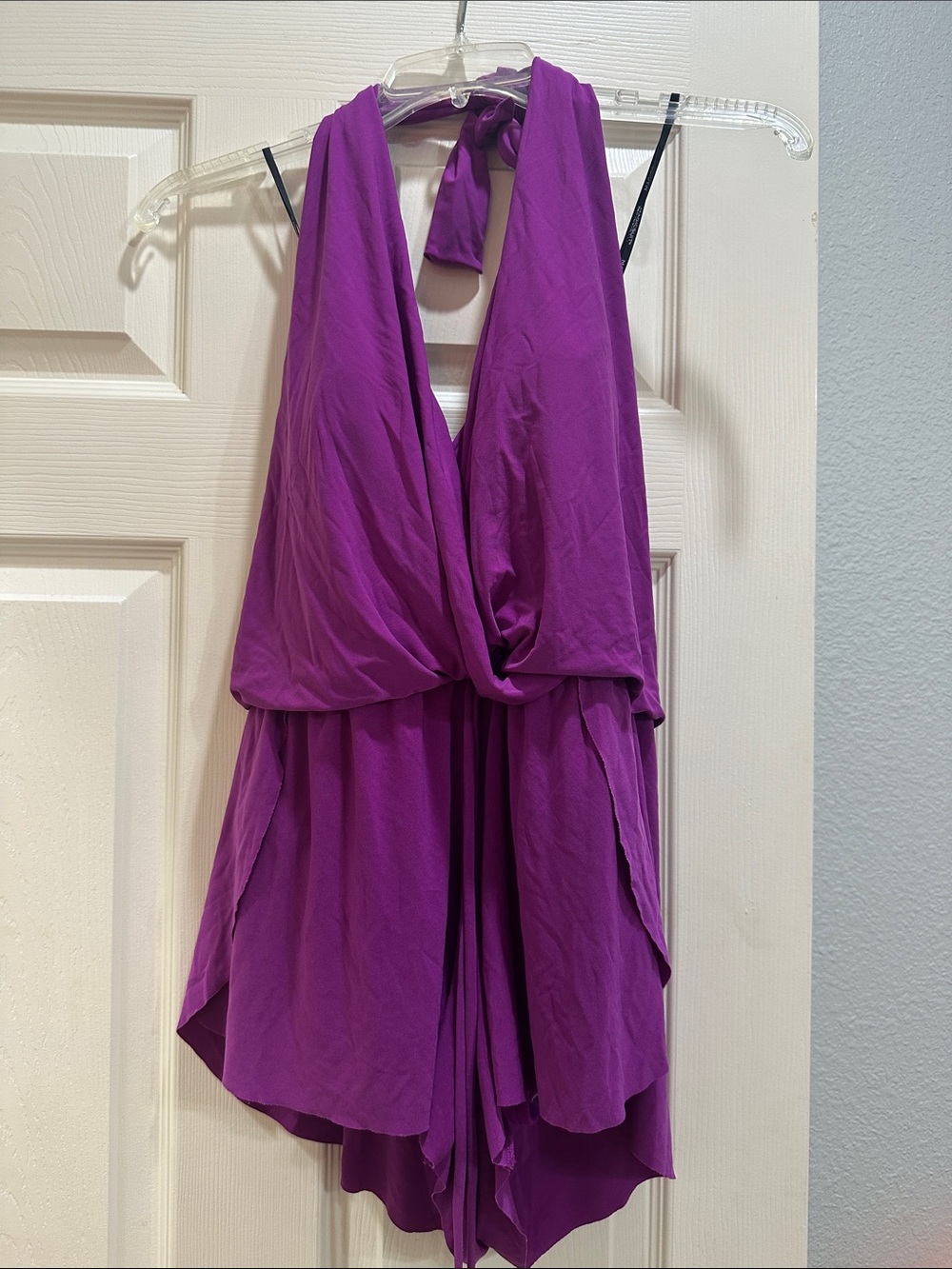 Purple Halter Magicsuit Swimsuit